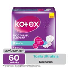 KOTEX - Toalla Higiénica Kotex Noct Ultrafina Malla 60 un