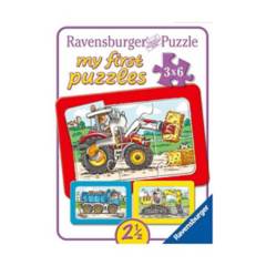 Ravensburger - Ravensburger Mi Primer Puzzle - Excavadora, Tractor Y Camión
