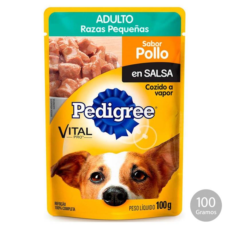 PEDIGREE - Pedigree Sachet Raza Pequeña Pollo 100Gr. Pack48U.