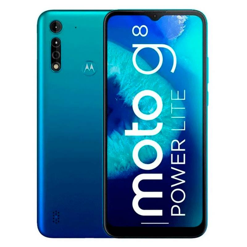 Motorola Moto G8 Power Lite 4GB RAM 64GB ROM Azul Turquesa - Falabella.com