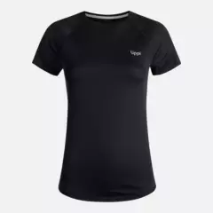 LIPPI - Polera Teen Girl Core Q-Dry T-Shirt Negro Lippi