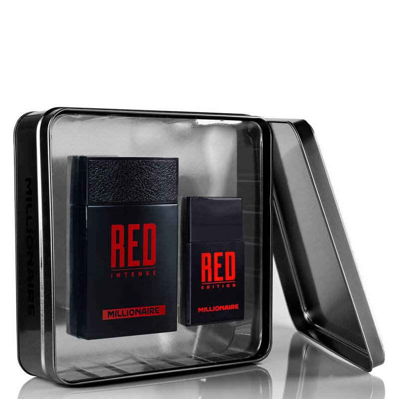 FRAGANCIAS MASCULINAS - Set Perfume Hombre Red Intense 95Ml EDP + Red Intense 30Ml EDP Millonaire