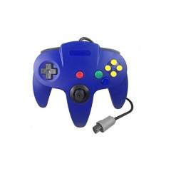 GENERICO - Mando con cable para consola Nintendo 64 mando clásico para N64 Azul