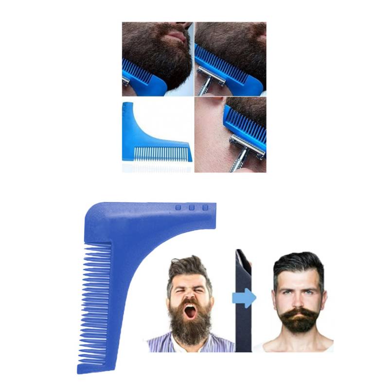 GENERICO Modelador De Barba Barberia Peine Escuadra Peine De Barba