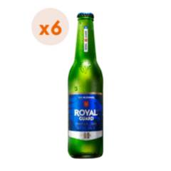Royal Guard - 6X Cerveza Sin Alcohol Royal Guard Sin Alcohol Botellín 0° 355Cc