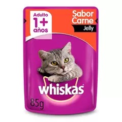 WHISKAS - Whiskas - Alimento Húmedo Sobre Gato Adulto Carne Jelly 85 GR