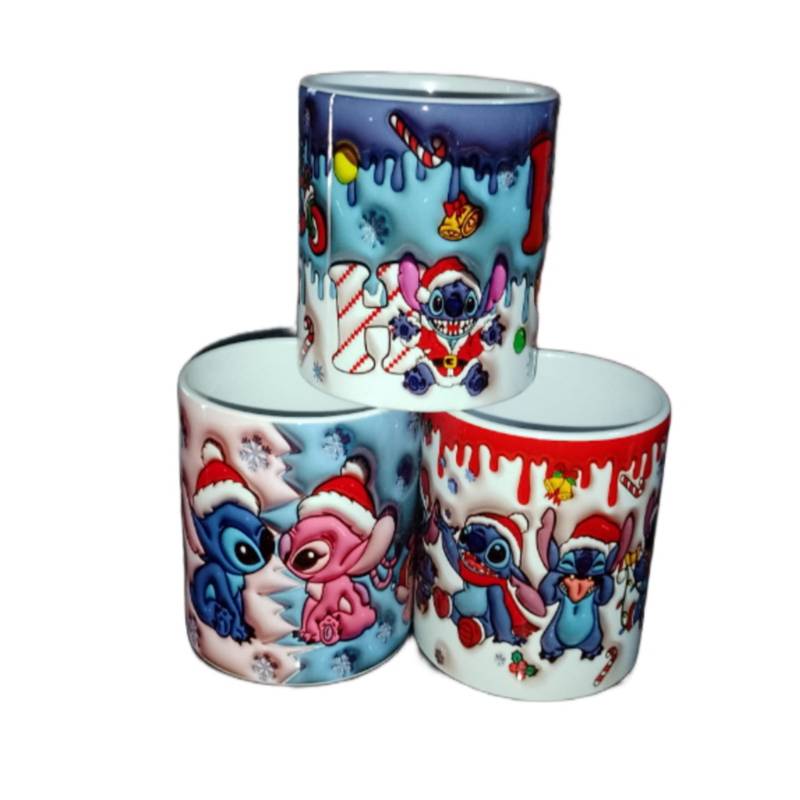 Taza de Cerámica 3D Disney Stitch Navidad con Cocoa a precio de socio