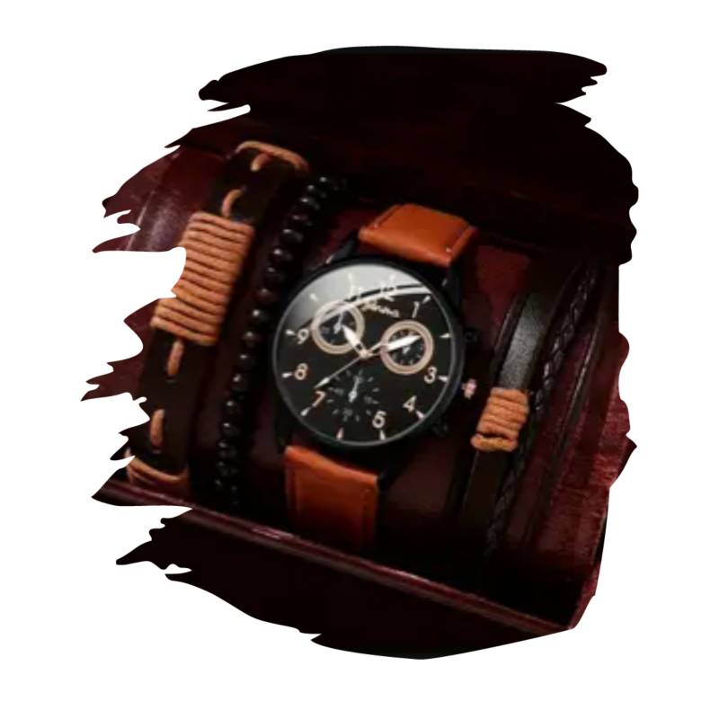 Reloj de Pulsera Para Hombre Elegante Incluye 1 Pulsera - impomapi