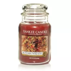 YANKEE CANDLE - Vela aromática Yankee Candle - Autumn Wreath - Jar Large