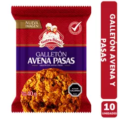 NUTRA BIEN - Pack De Galletón Avena Y Pasas Nutra Bien (pack De 10 Un)