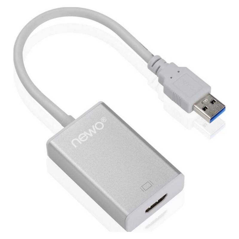 NEWO - Conversor USB 3.0 a HDMI Windows Macbook 1080p