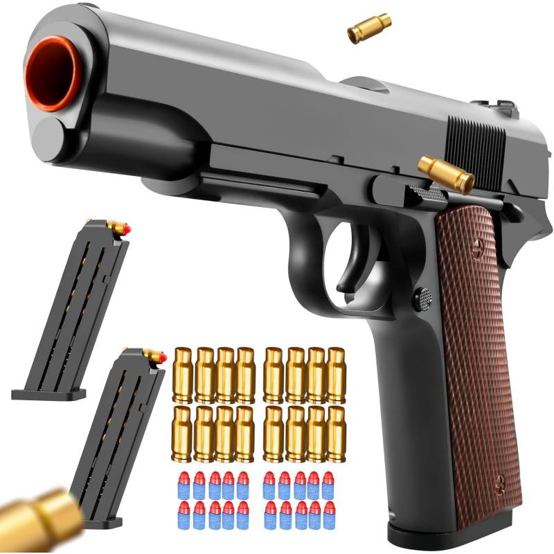 GENERICO Pistola Juguete Realista Simuladora Colt 1911 Vs Glock 18