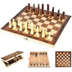 SUPERCENTER - 3 En 1 Ajedrez Magnético Juego Mesa Chess Game Tablero 40x40