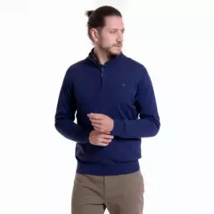 POTROS - Sweater Half Zipper Azul Marino POTROS