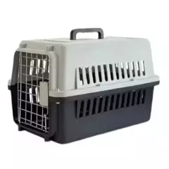 GENERICO - Jaula Transporte Mascota Perro Gatos Canil Viaje Negro