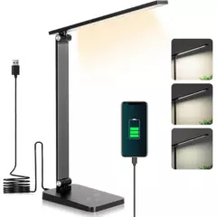 CASTLEN - Lámpara de mesa recargable de color y atenuación de 5 niveles-Plata