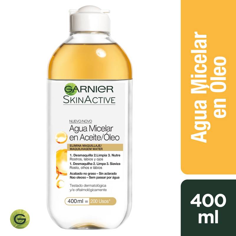 GARNIER SKIN NATURAL FACE_MC - Limpiadores Agua Micelar En Aceite/Oleo - 400Ml Garnier Skin Natural Face