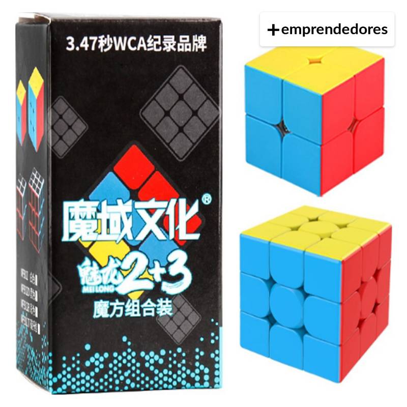 MOFANGJIAOSHI Pack Cubos Rubik 2x2 y 3x3 