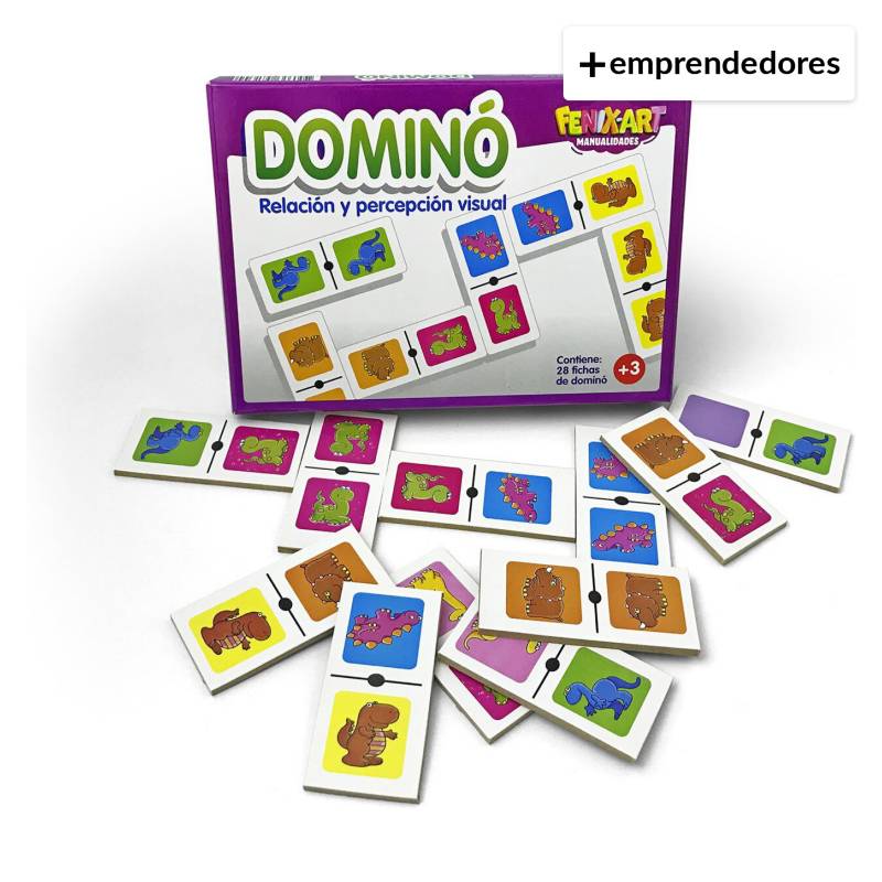 TARMONS - Domino Dinosaurios Madera