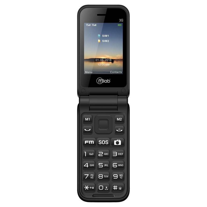 MLAB - MLAB TELEFONO SENIOR SHELL SOS 3G BLACK 8713