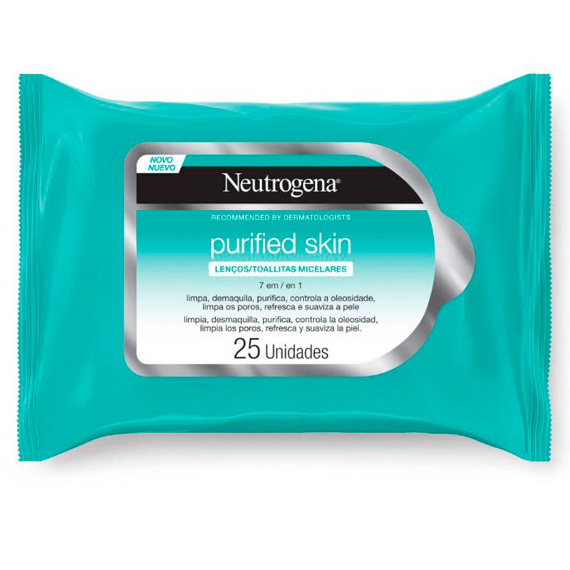Neutrogena - Pack Toallitas Purified Skin Neutrogena 6X3 Unids