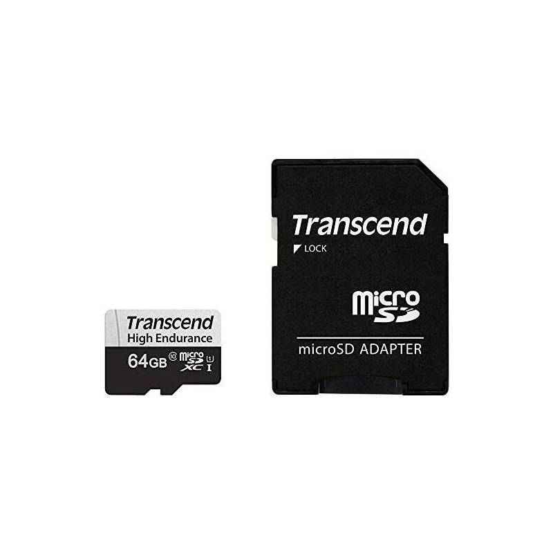 TRANSCEND - Tarjeta de memoria microSD 64GB - Transcend