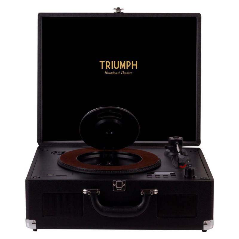 TRIUMPH - Tornamesa Portátil Bluetooth Tu03 Tipo Maleta