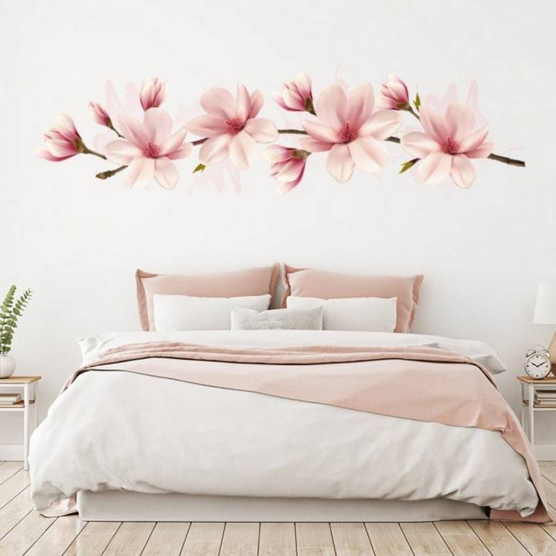 AVERY - Pink Flower Branch Magnolia Floral Ws-47166