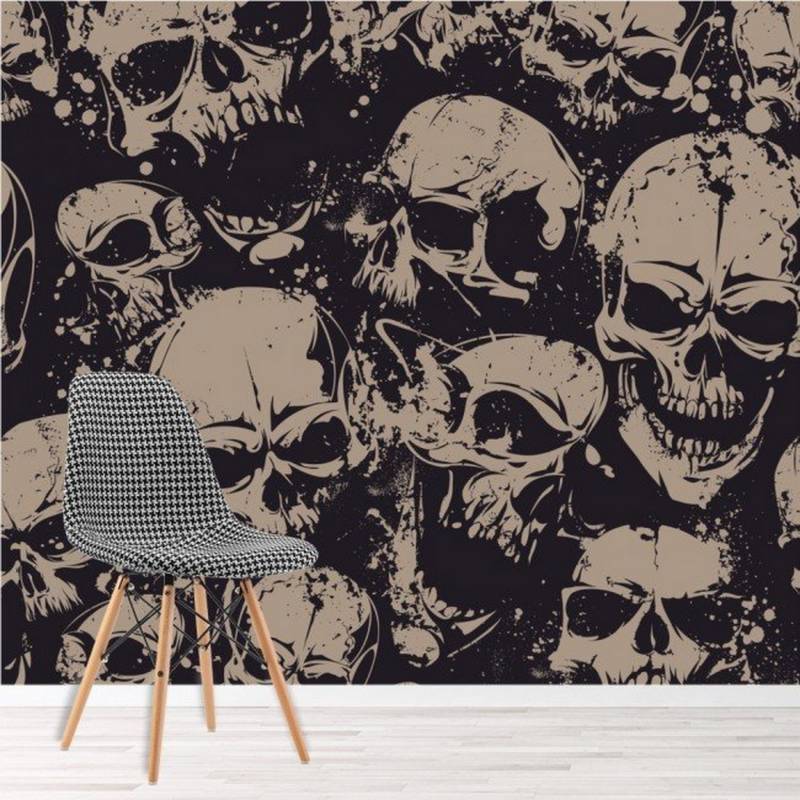 AVERY - Grunge Skulls Halloween paper WS-45729