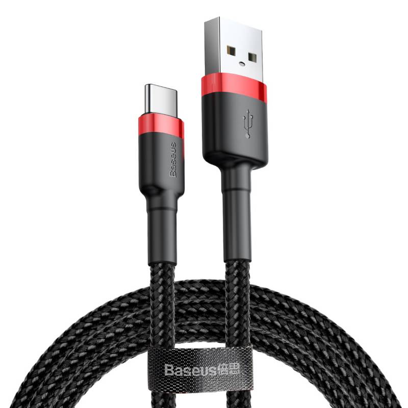 Baseus - Cafule Cable Usb For Type-C 3A 1M Red-Black