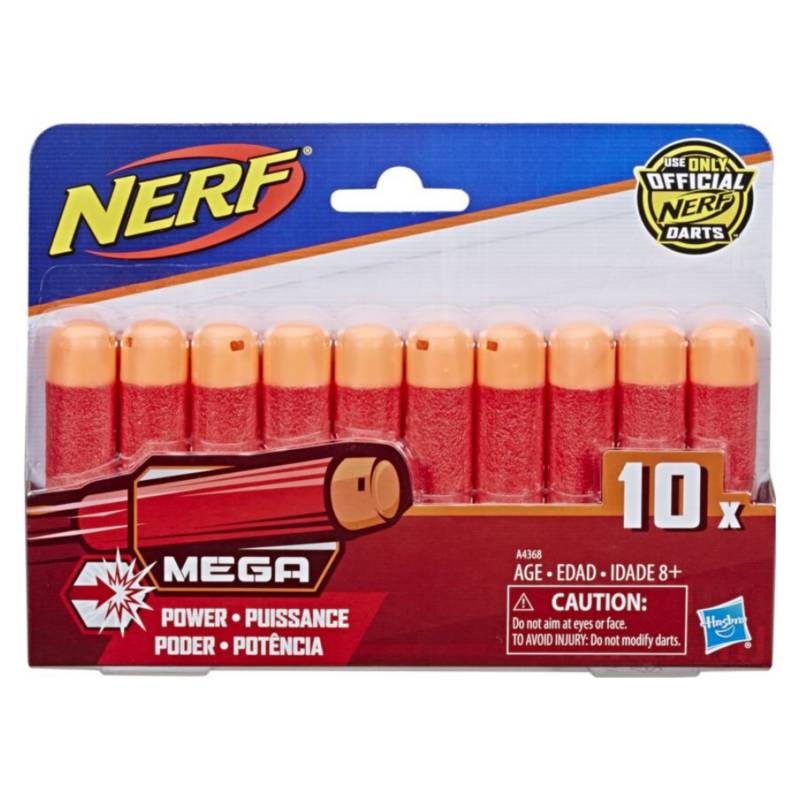 Dardos Nerf Mega - pack 10 — DonDino juguetes