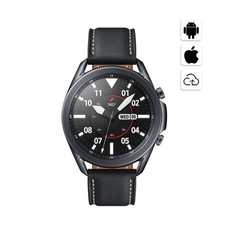 SAMSUNG - Galaxy Watch 3 45mm Mystic Black