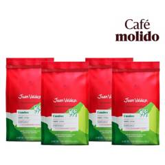 JUAN VALDEZ - Pack 4x Café Grano Molido Fuerte Cumbre 250 g