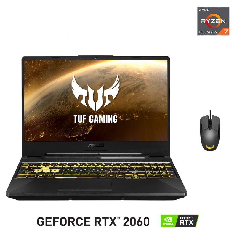 ASUS - Notebook Gamer TUF Gaming A15 AMD Ryzen 7-4800H 16GB RAM 512GB SSD NVIDIA GeForce RTX 2060 15.6"