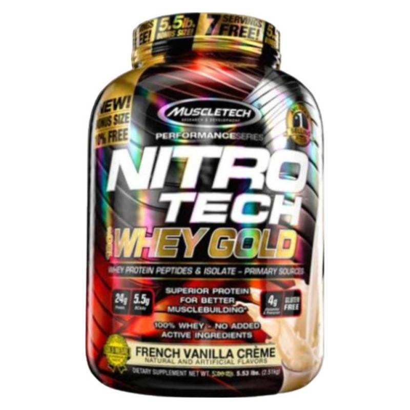 MUSCLETECH - Proteina Nitro Whey Gold 5.5 Lb Vainilla