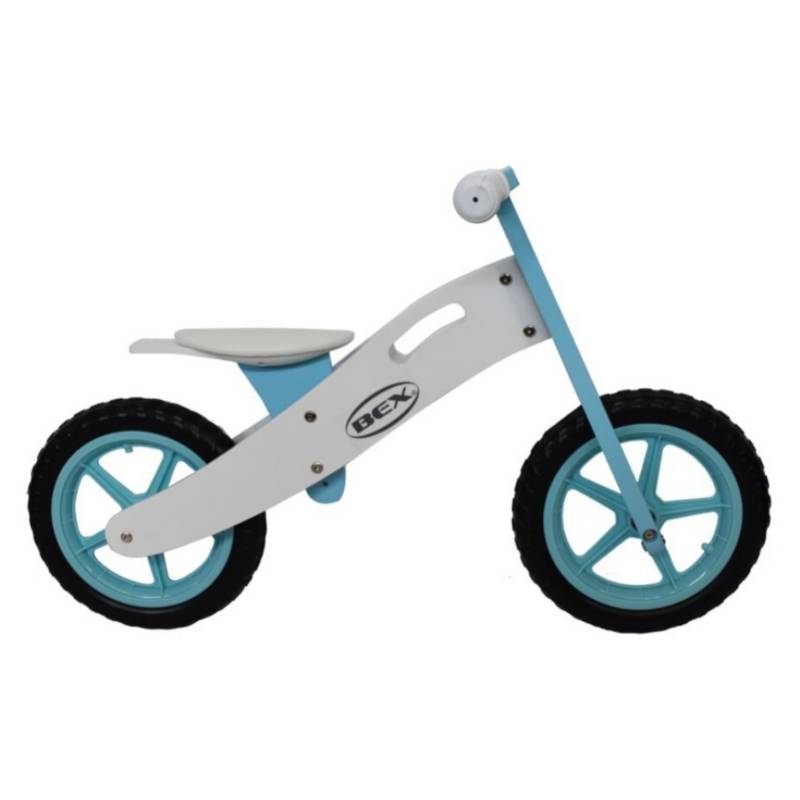 BEX - Bicicleta de Equilibrio de Madera Azul