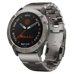 GARMIN - Smartwatch Garmin Fenix 6X Pro Solar Titanio Plata