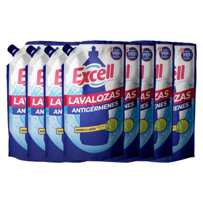 EXCELL - Pack 8 Lavaloza Antigermenes Doypack Excell
