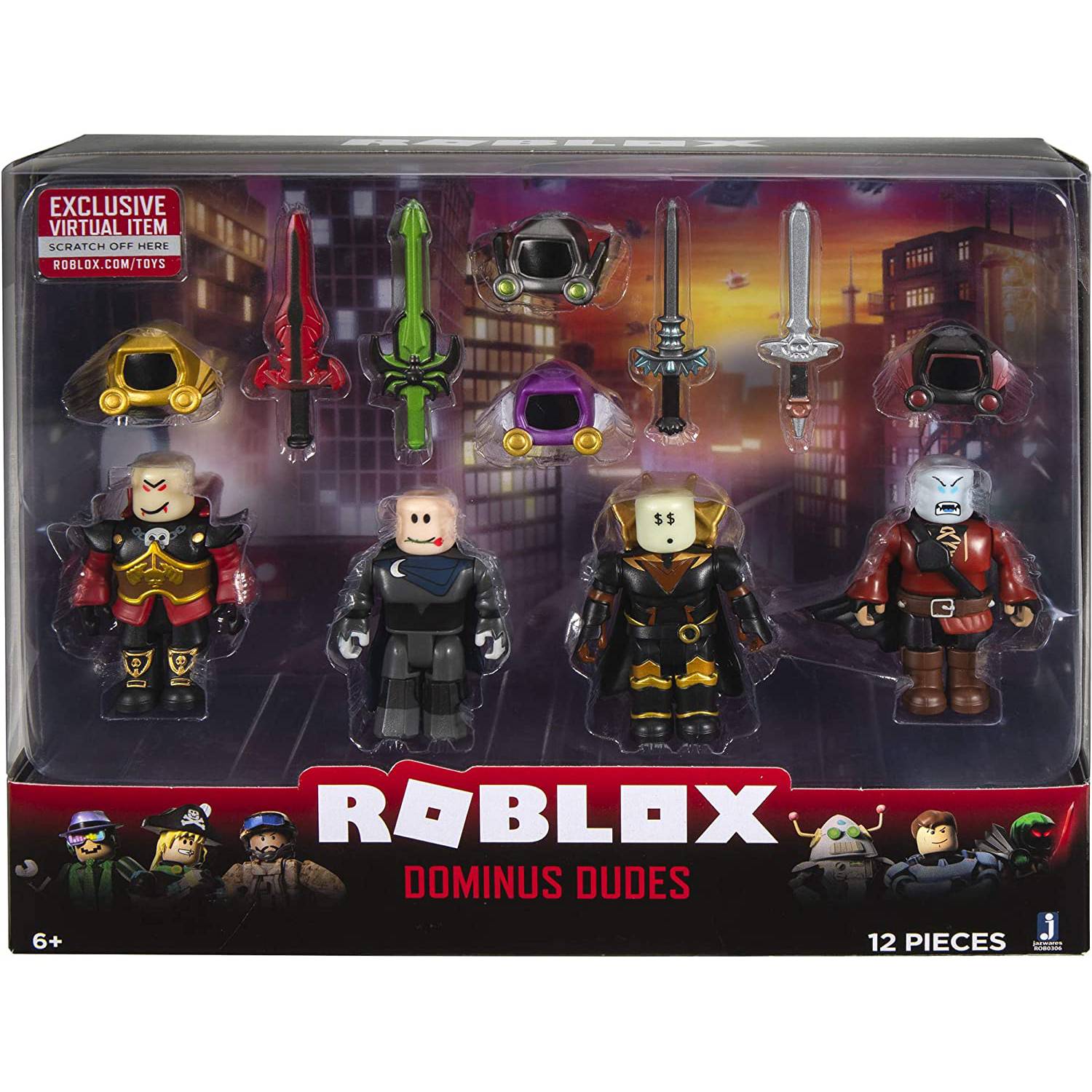 Jazwares Roblox Set De Figuras Dominus Dudes Falabella Com - roblox champions of roblox figuras acción juguetes
