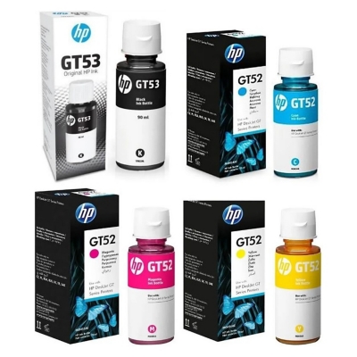HP Kit 4 Tintas Hp Gt53 Negro Y Gt52 Colores - Falabella.com