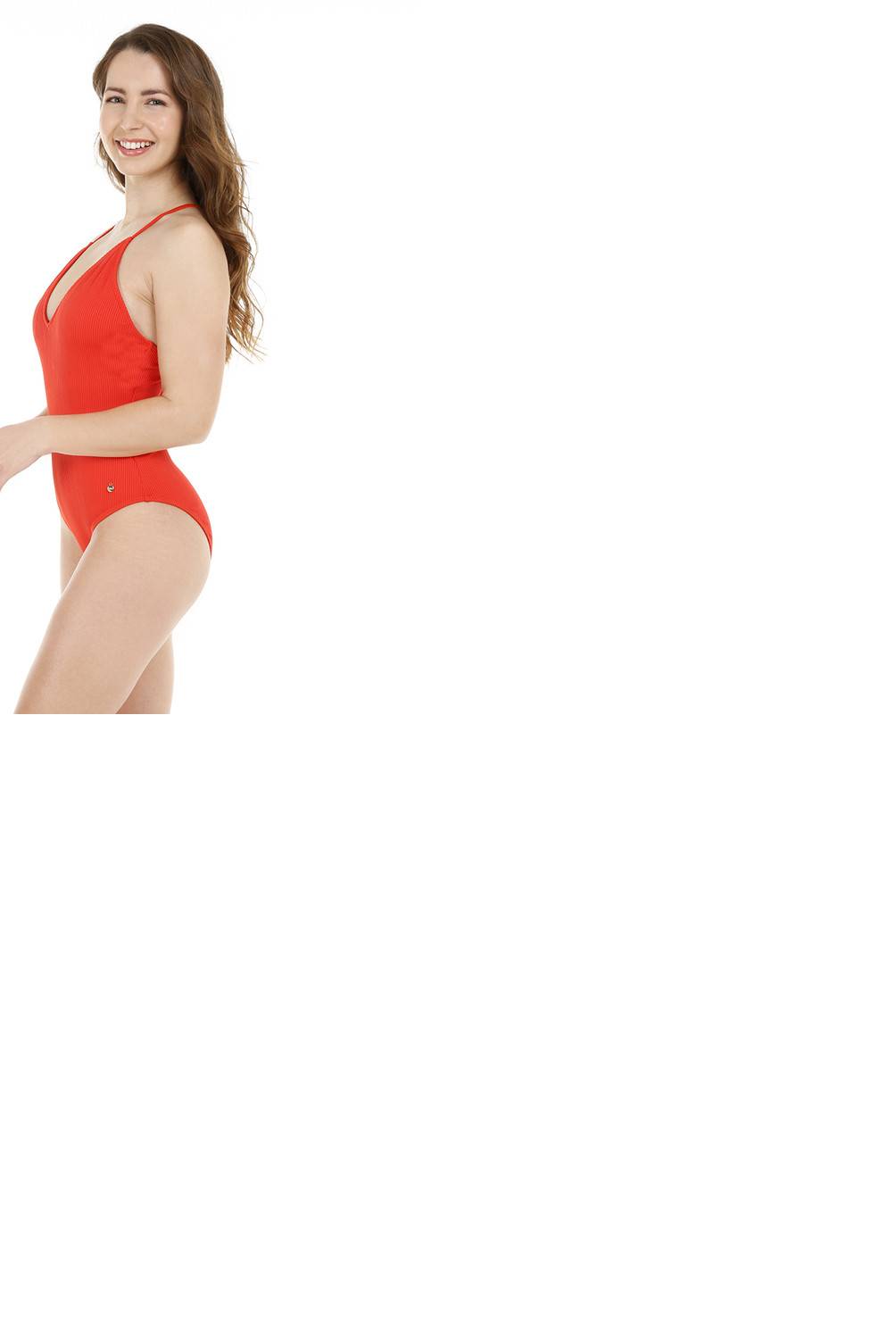 H2O WEAR - Mujer Traje de Baño Textura Rib Rojo