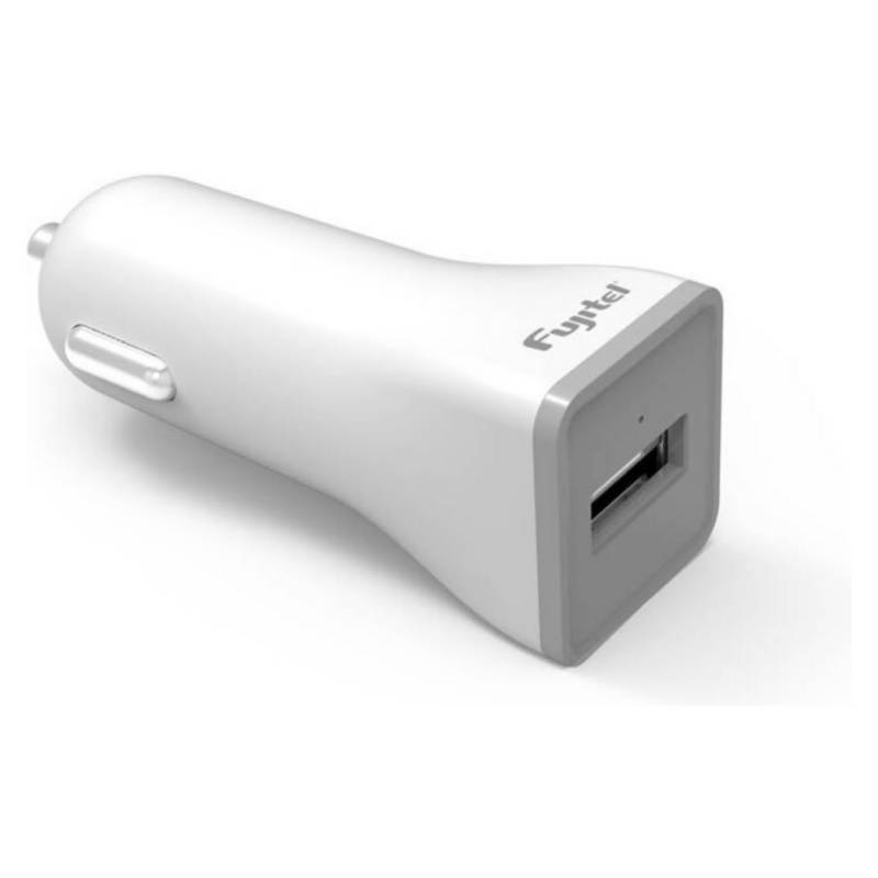 FUJITEL - Cargador Auto USB Encendedor Fujitel 1A USB Blanco