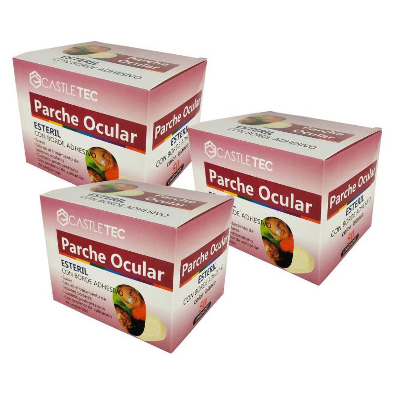 CASTLETEC - Pack Parche Ocular Adhesivo Blanco  150 unidades