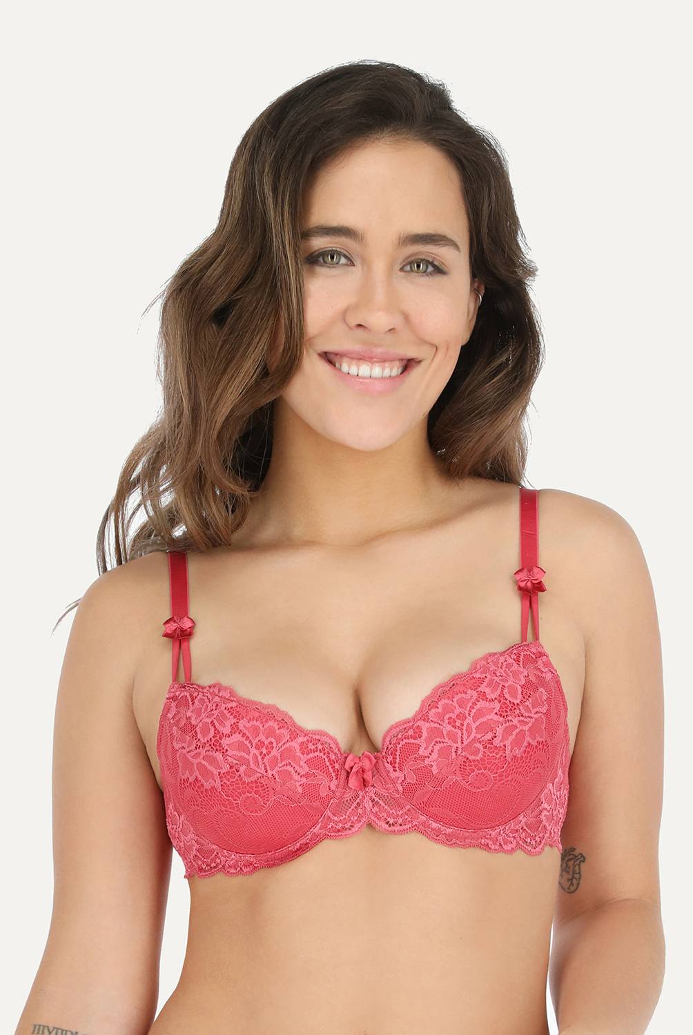 FLORES - Sostén Doble Push Up Mujer Mujer Flores