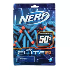 NERF - Lanzador Elite Repuest0 50 Dardos 2.0 Nerf