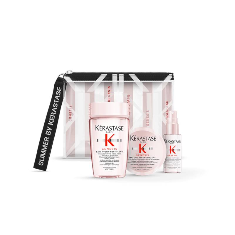 KERASTASE - Set Discovery Genesis Rutina Completa con Estuche Shampoo 80 ml + Máscara 75 ml + Spray 45 ml