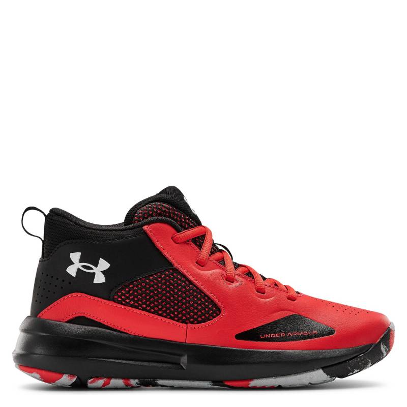 Zapatillas Basquetbol Hombre Under Armour Lockdown 6 Roja/Negra