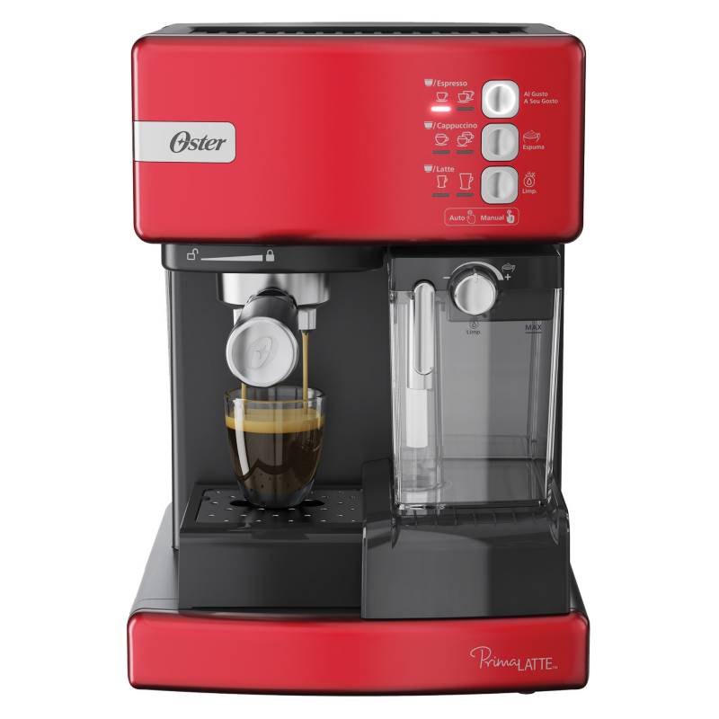 OSTER - Cafetera automática de espresso roja Oster® PrimaLatte¿ BVSTEM6603R