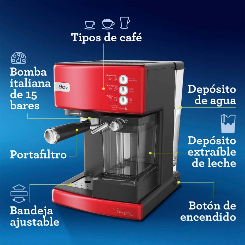 Cafetera Milano Coffee 3 en 1 Rojo EasyWays