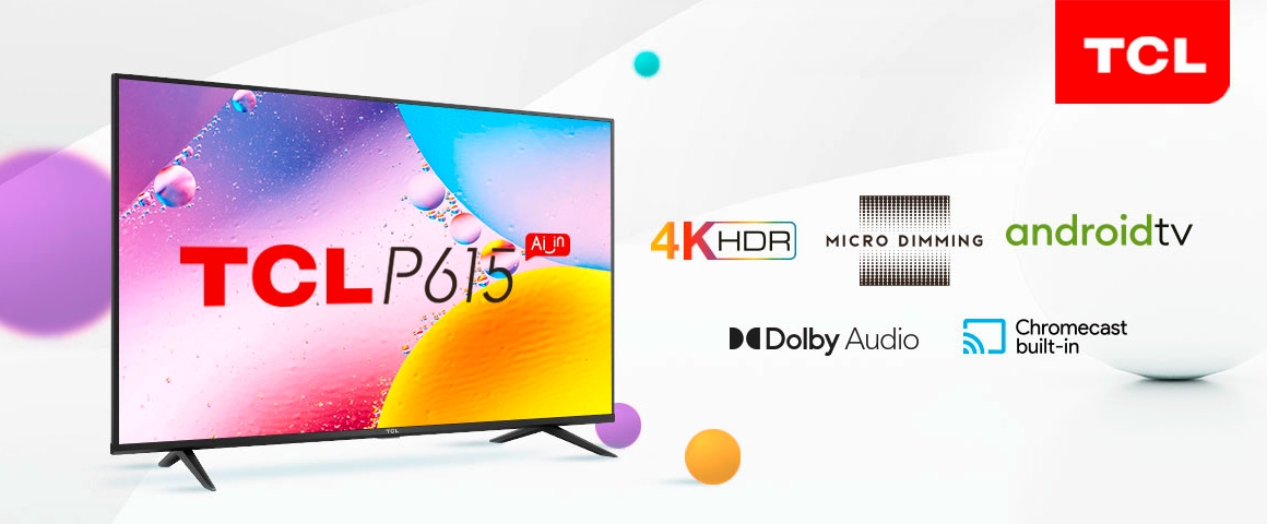 LED 50 TCL 50P615 4K UHD Smart TV Android